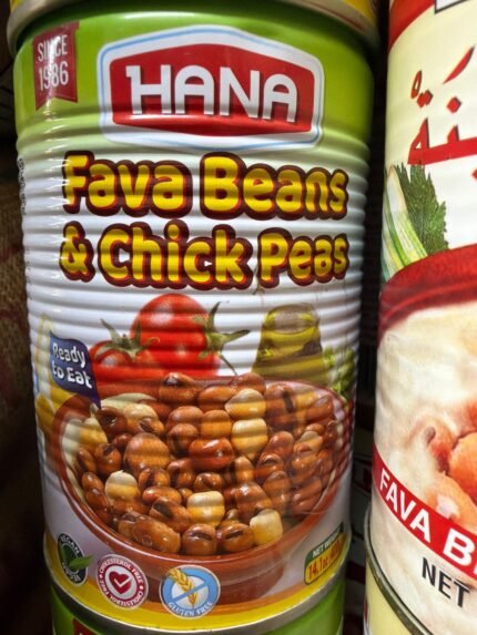 hana fava beans and the chick peas