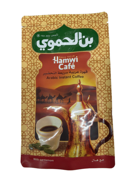 hamwi cafe arabic instant coffee with cardamom 25g