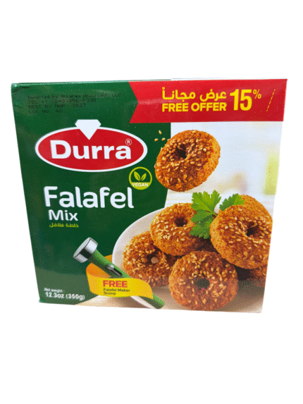 durra 350g 12.3 oz durra falafel powder mix original taste + free falafel maker scoop