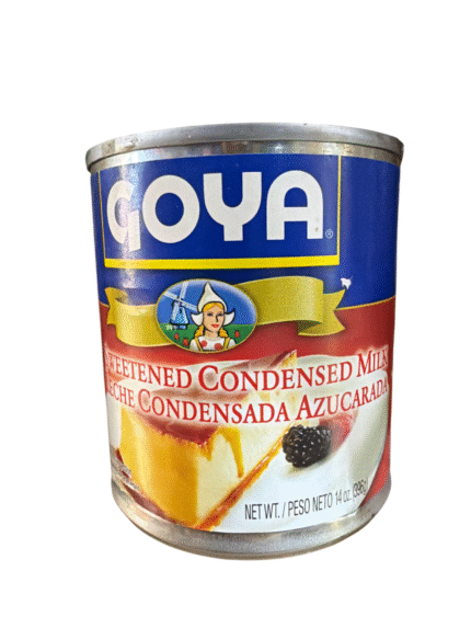 goya goya, sweetened condensed milk