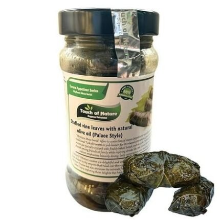 touch of nature stuffed vine leaves with natural olive oil palace style 250g