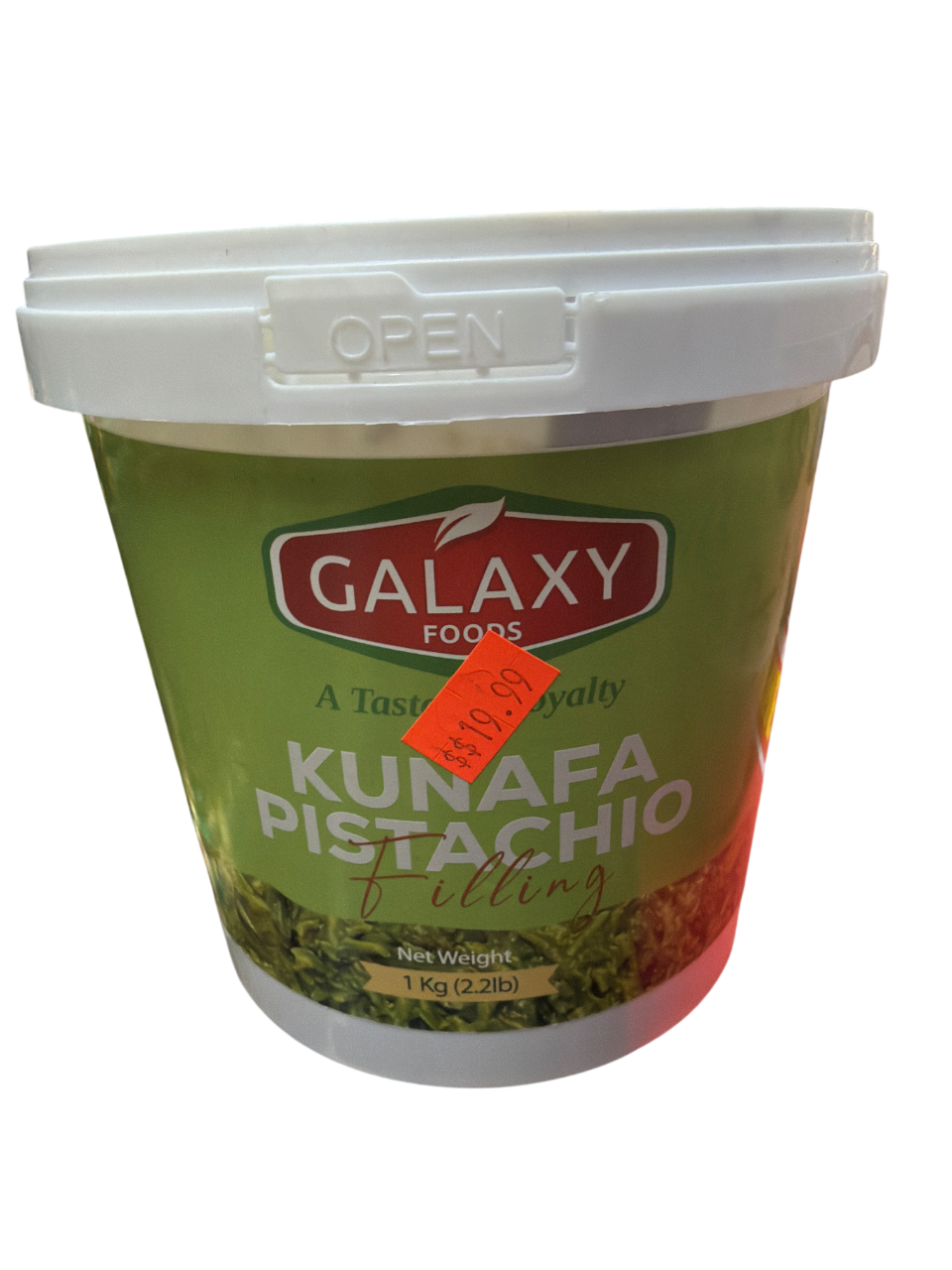 galaxy kunafa pistachio filling 1kg galaxy kunafa pistachio filling 1kg