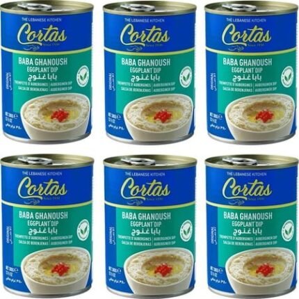 cortas cortas baba ghanoush eggplant dip 13 1/2 oz (pack of 6)