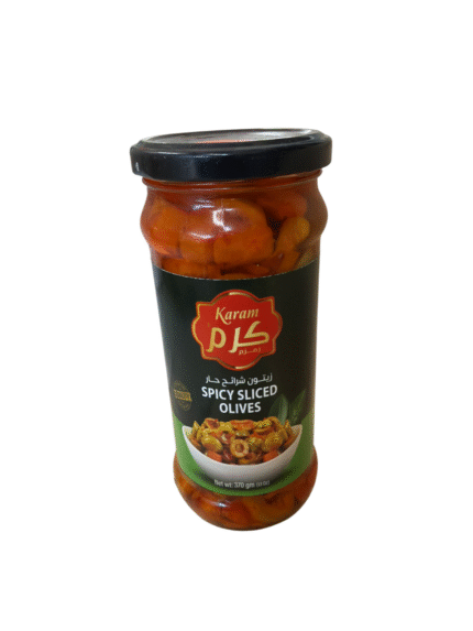 karam spicy sliced olives 370g
