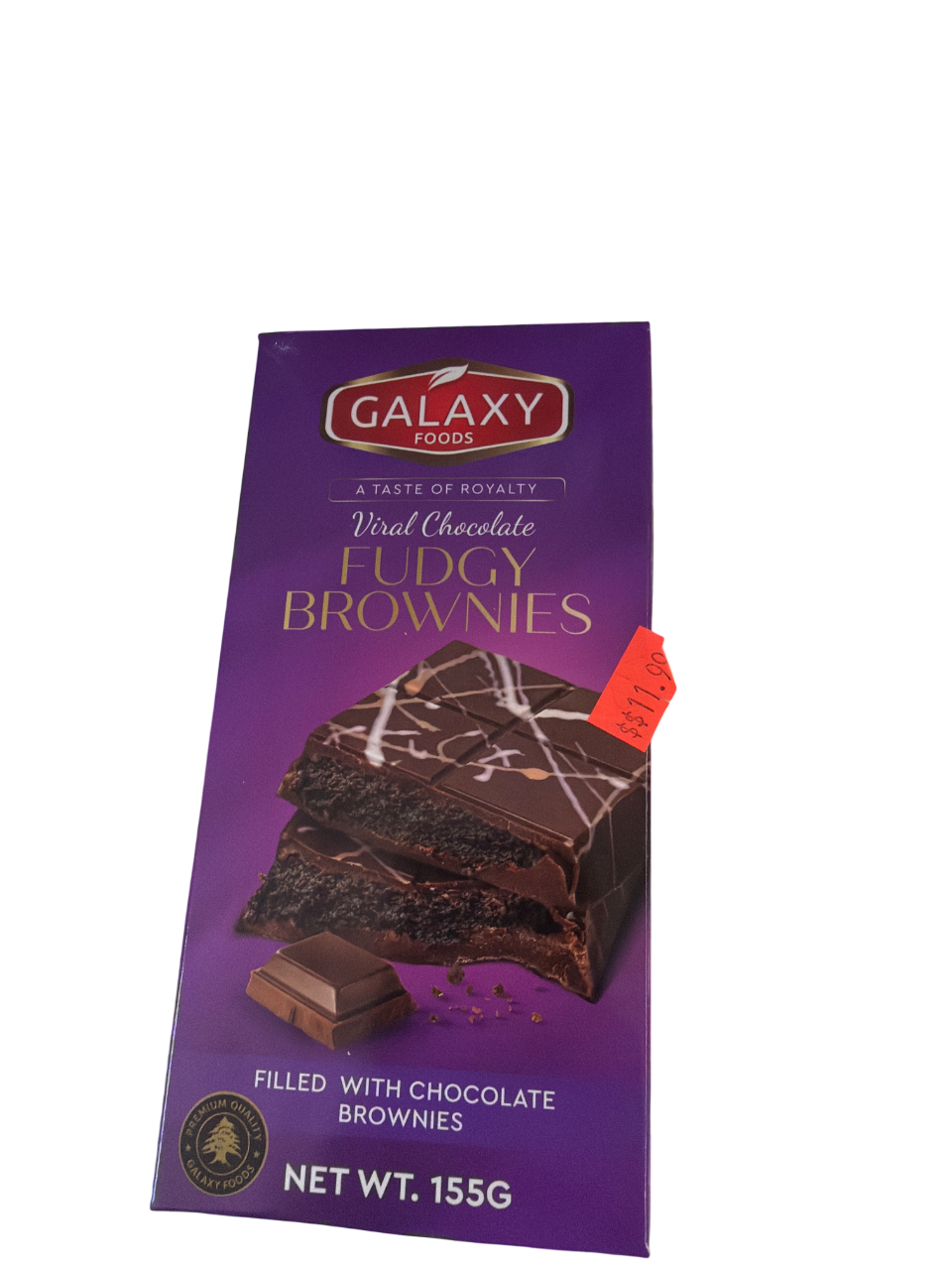 galaxy foods viral chocolate fudgy brownies 155g galaxy foods viral chocolate fudgy brownies 155g