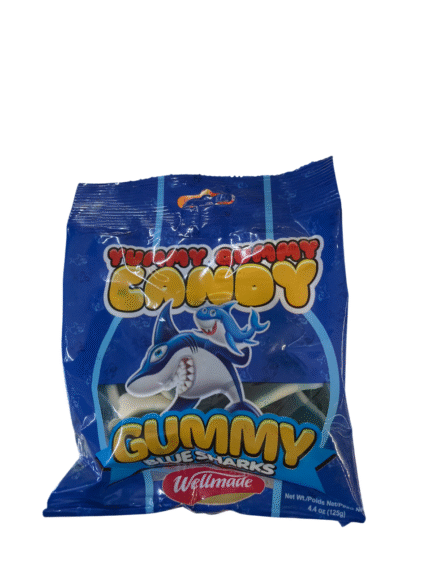 yummy gummy candy gummy blue sharks 125g