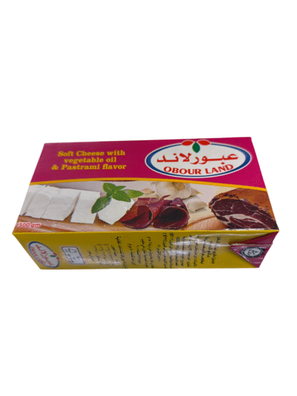 obour land soft cheese with vegetable oil and pastrami flavor 500g