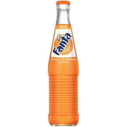 fanta fanta orange mexico glass bottle, 355 ml