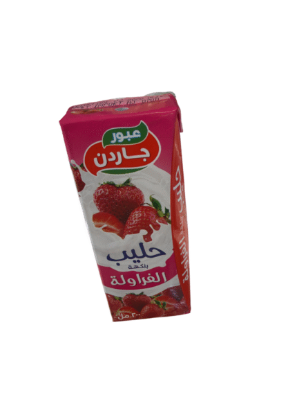 obour garden milk with strawberry 200ml