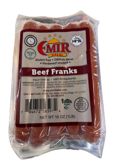 emir halal beef franks 1lb