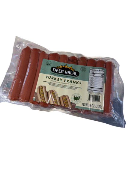 deen halal turkey franks 3lb