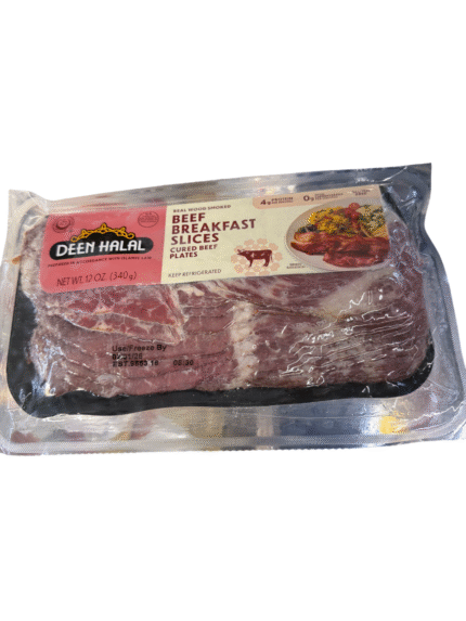 deen halal beef breakfast slices 12oz