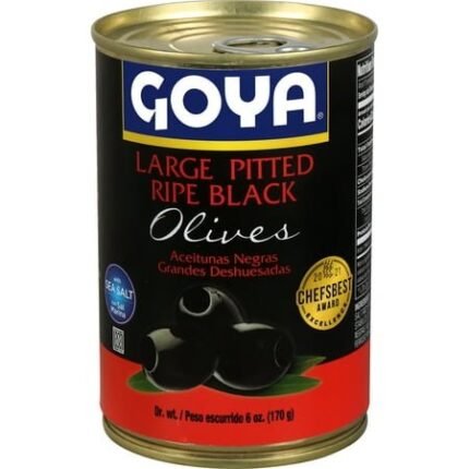 goya large ripe pitted black olives