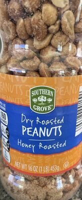 southern grove dry roasted peanuts, honey roasted