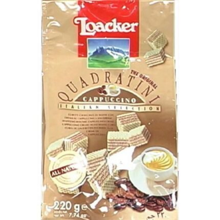 loacker loacker quadratini cappuccino wafer cookies 7.76 oz 1 pack